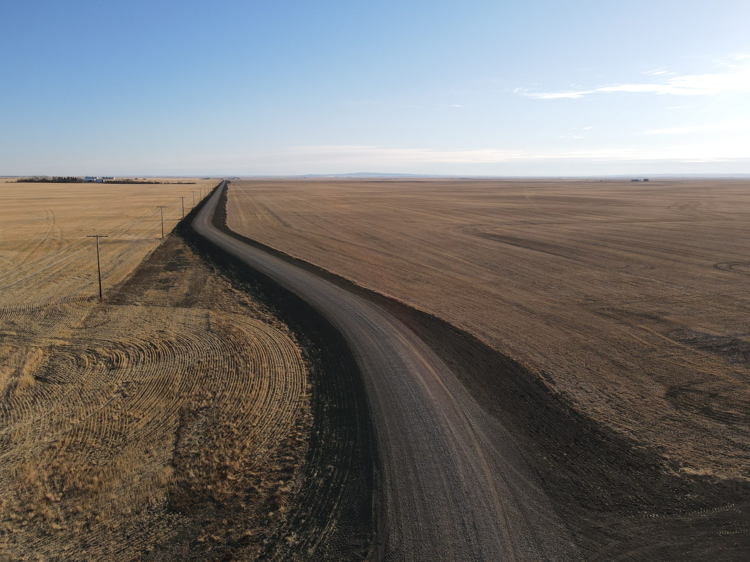 Newly developed road